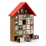 Red House Christmas Advent Calendar | Wooden Fill Your Own Advent Calendar Advent Calendar - Tophatter Daily Deals
