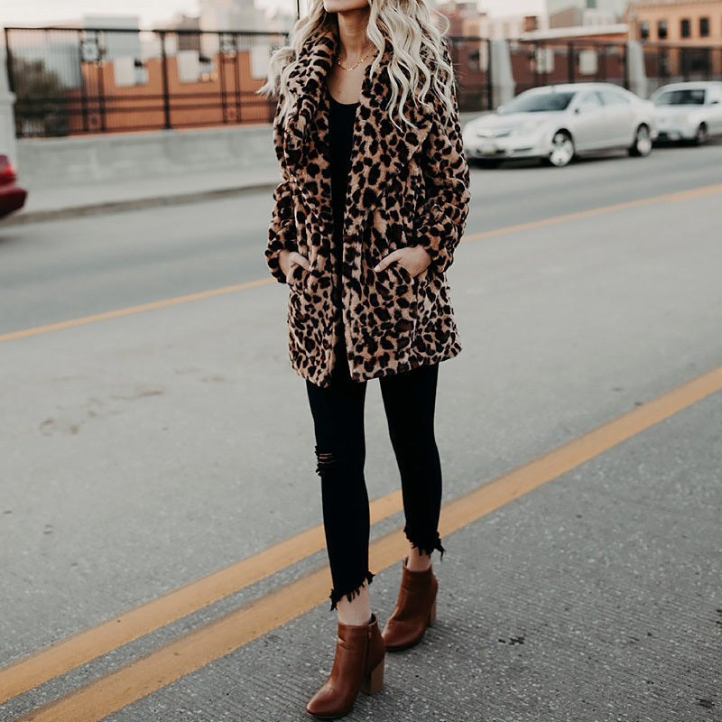 Artificial Faux Fur Women Winter Coat 0 - Tophatter Daily Deals