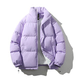Warm Relaxed Men Down Coat - Boxy Puffer, Polyester, Urban Light Purple 3D Changing Face Moving Picture Frame - Tophatter Daily Deals