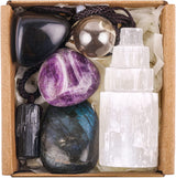 23 Piece Natural Crystal Stone Set Gift Box 0 - Tophatter Daily Deals