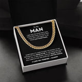 14K Gold Single Round Close Cuban Chain Titanium Steel Necklace With Greeting Card 14K Greeting Card Gift Box h 0 - Tophatter Daily Deals