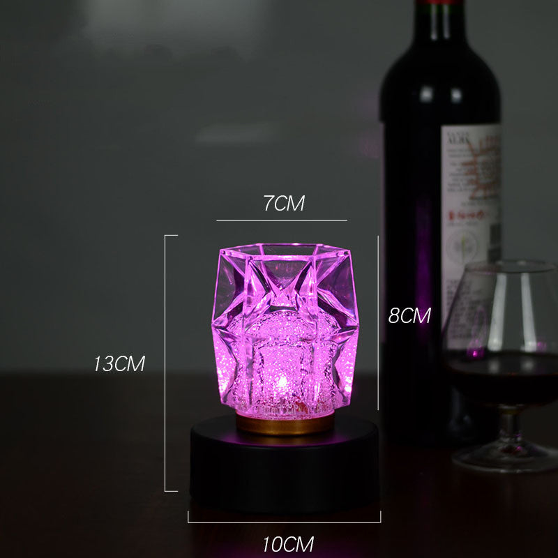 Bar Atmosphere Table Crystal Lamp Led LightsCharging Purple light 220V US 0 - Tophatter Daily Deals