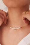 18K Gold-Plated Freshwater Pearl Necklace Necklaces - Tophatter Daily Deals