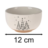 Ceramic Christmas Tree Bowl | Perfect for Snacks, Nibbles, or Desserts - 12cm Bowl - Tophatter Daily Deals
