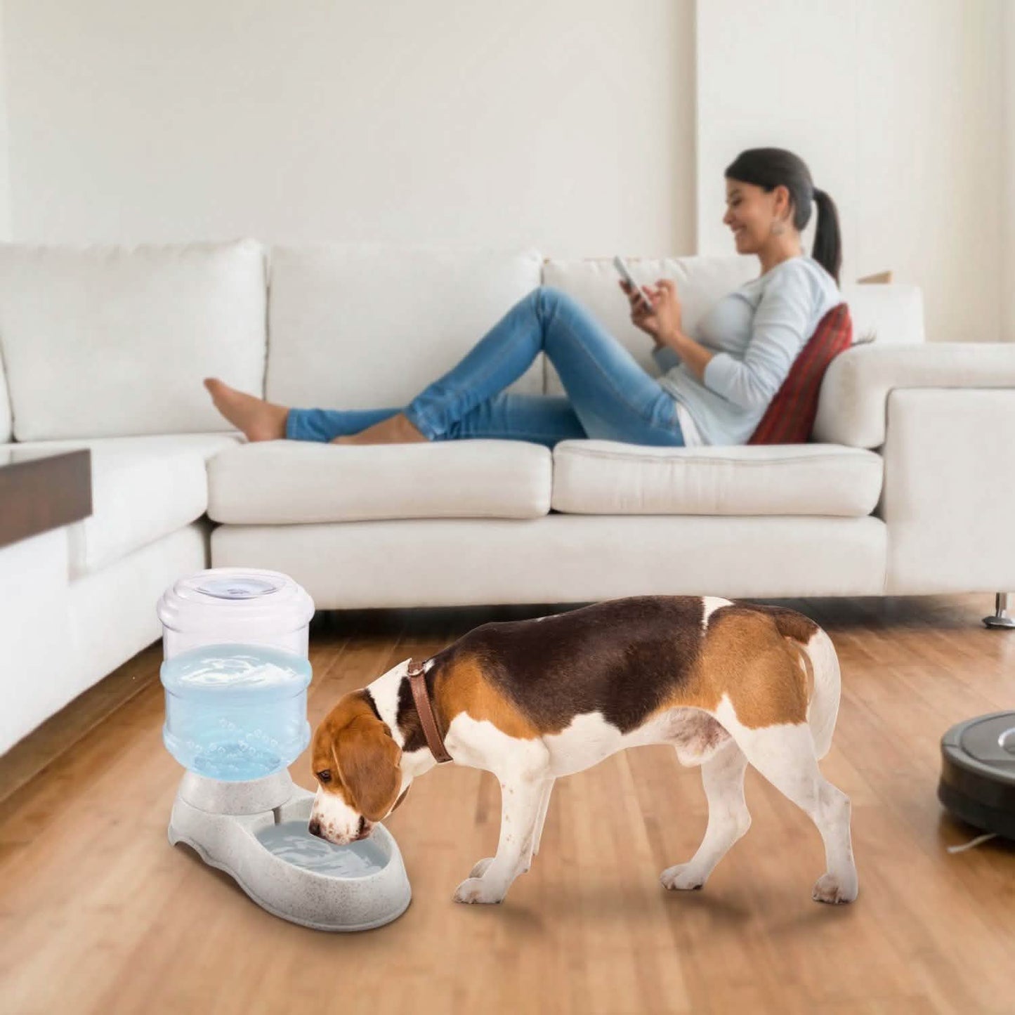 3.5L/1 Gal Pet Water Dispenser Self-Dispensing Pet Supplies - Tophatter Daily Deals