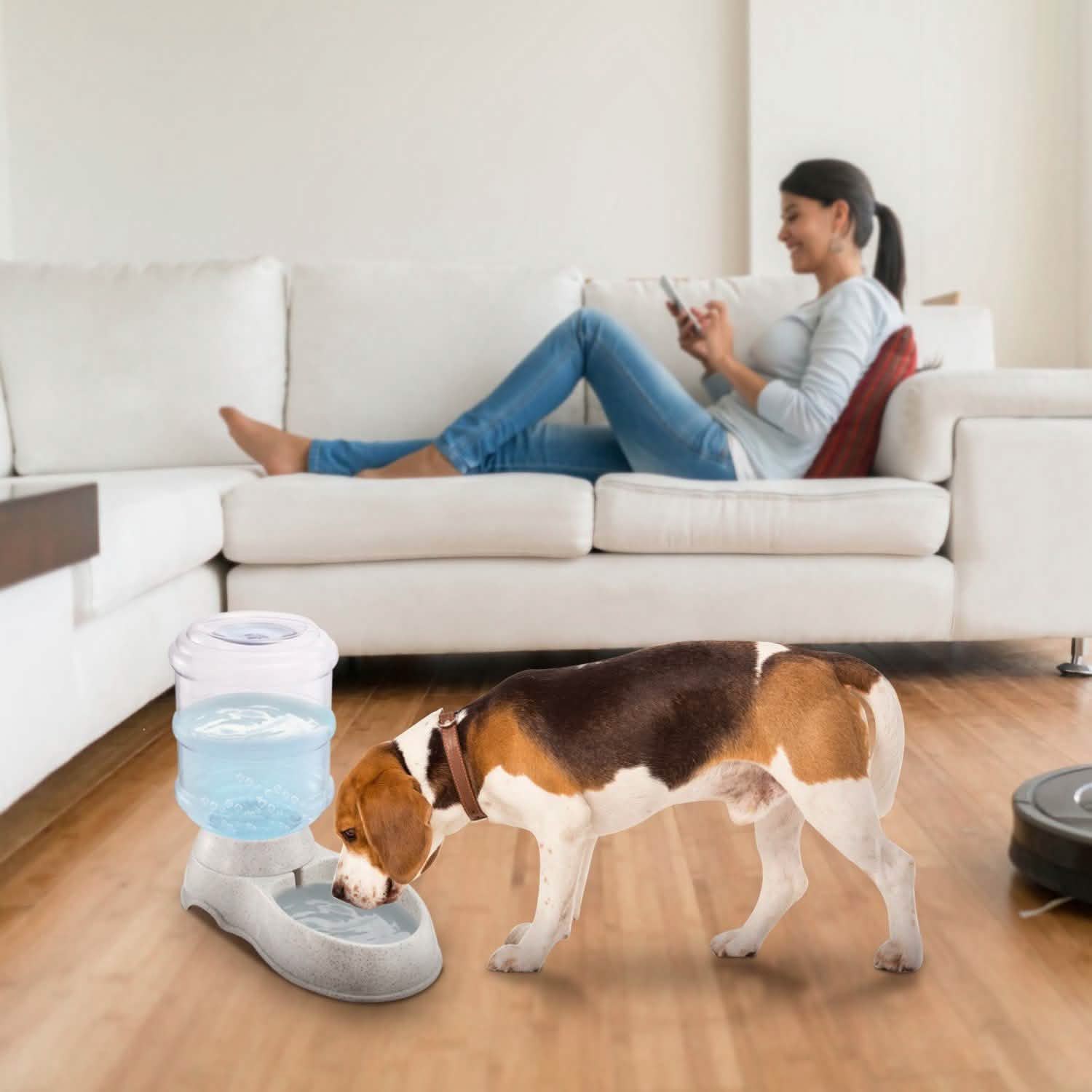 3.5L/1 Gal Pet Water Dispenser Self-Dispensing Pet Supplies - Tophatter Daily Deals