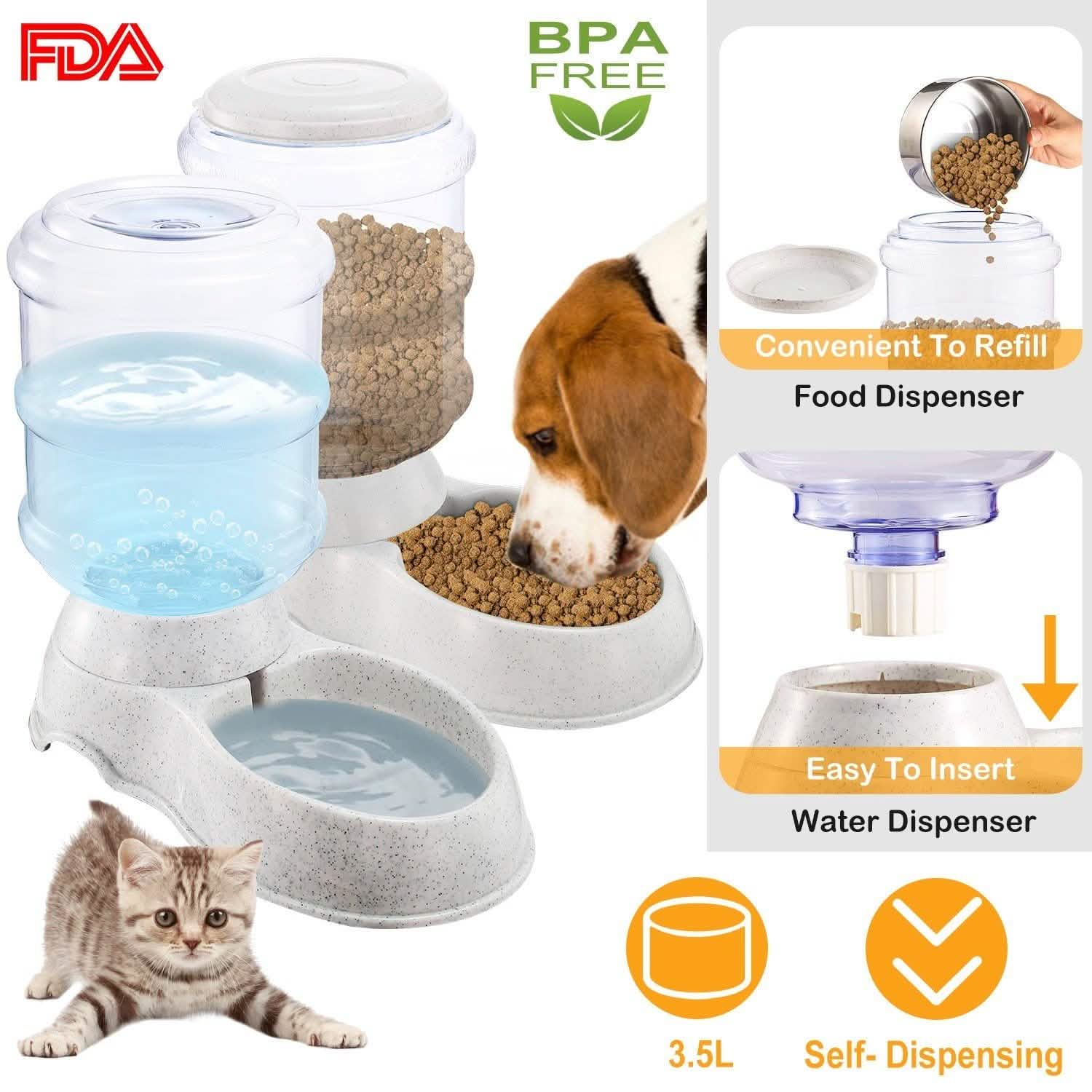 3.5L/1 Gal Pet Water Dispenser Self-Dispensing Pet Supplies - Tophatter Daily Deals
