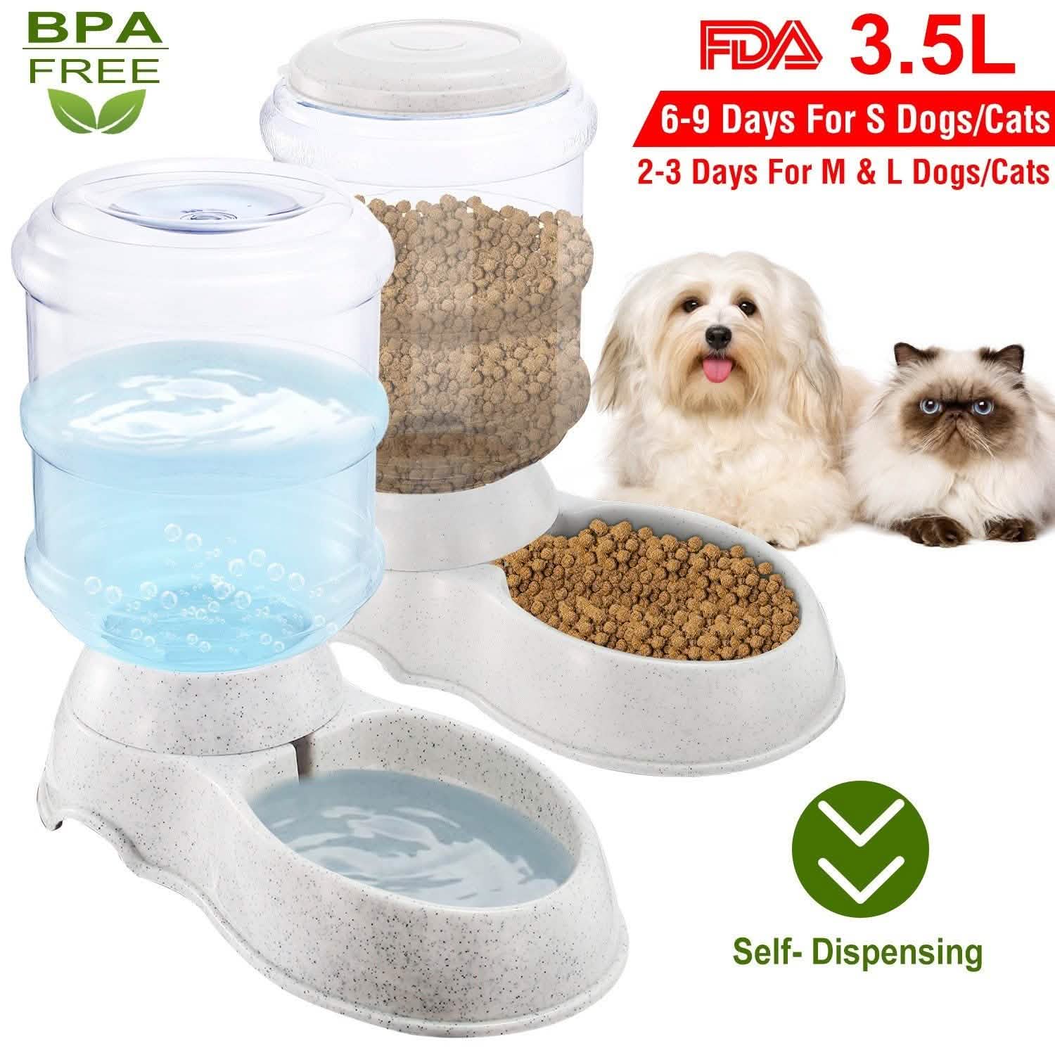 3.5L/1 Gal Pet Water Dispenser Self-Dispensing Pet Supplies - Tophatter Daily Deals