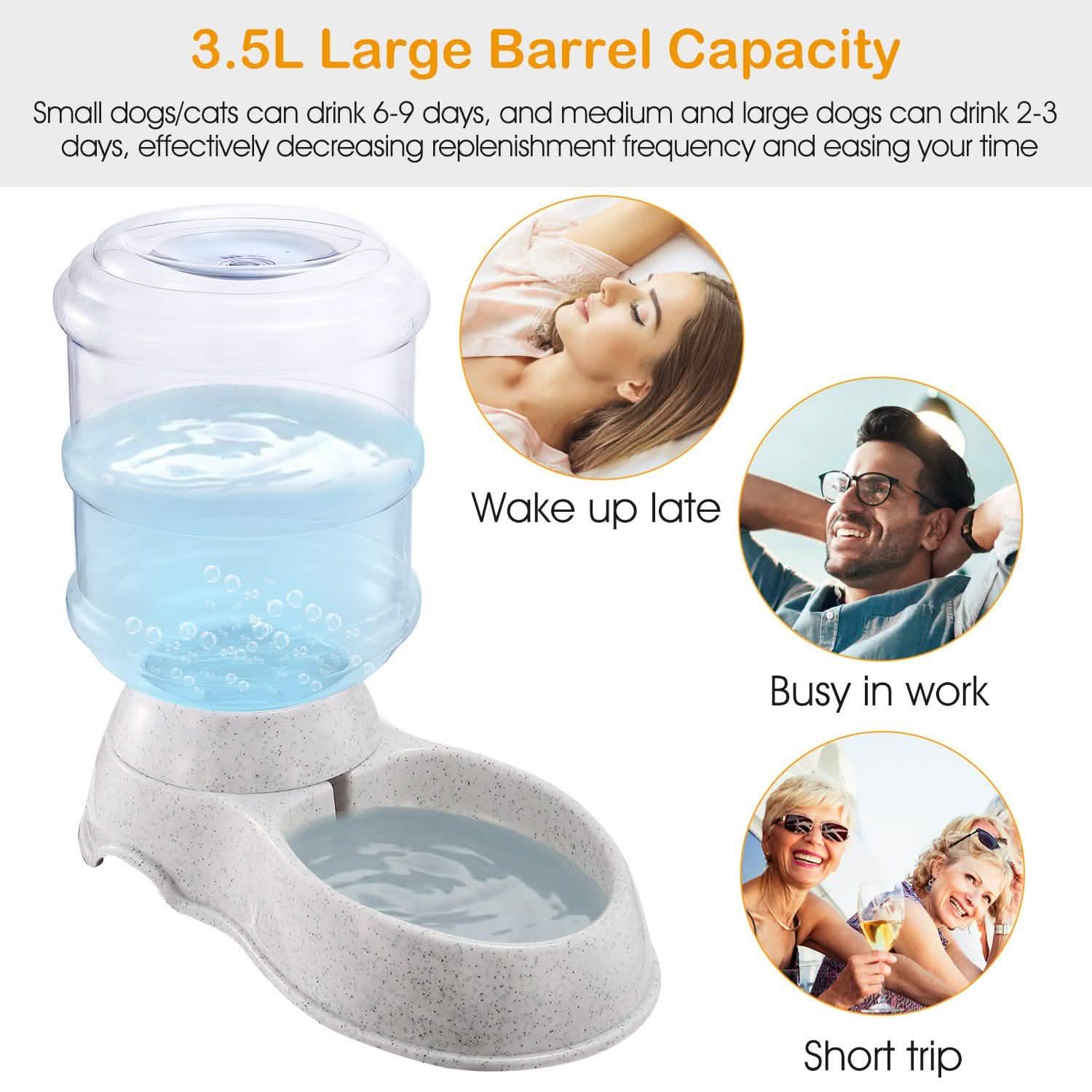 3.5L/1 Gal Pet Water Dispenser Self-Dispensing Pet Supplies - Tophatter Daily Deals