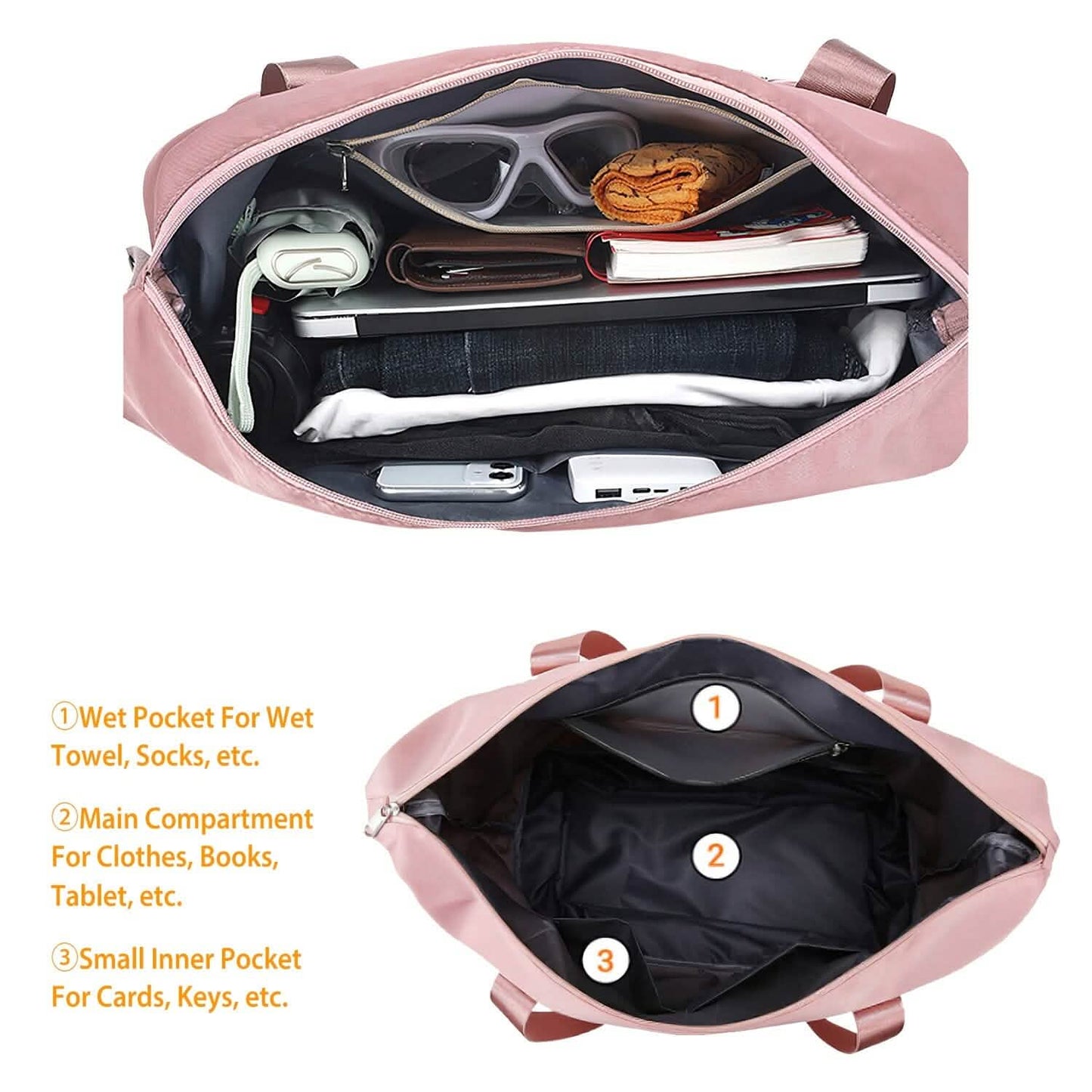 35L/9.2Gal Shoulder Travel Duffle Bag with Luggage Sleeve Handbags & Wallets - Tophatter Daily Deals