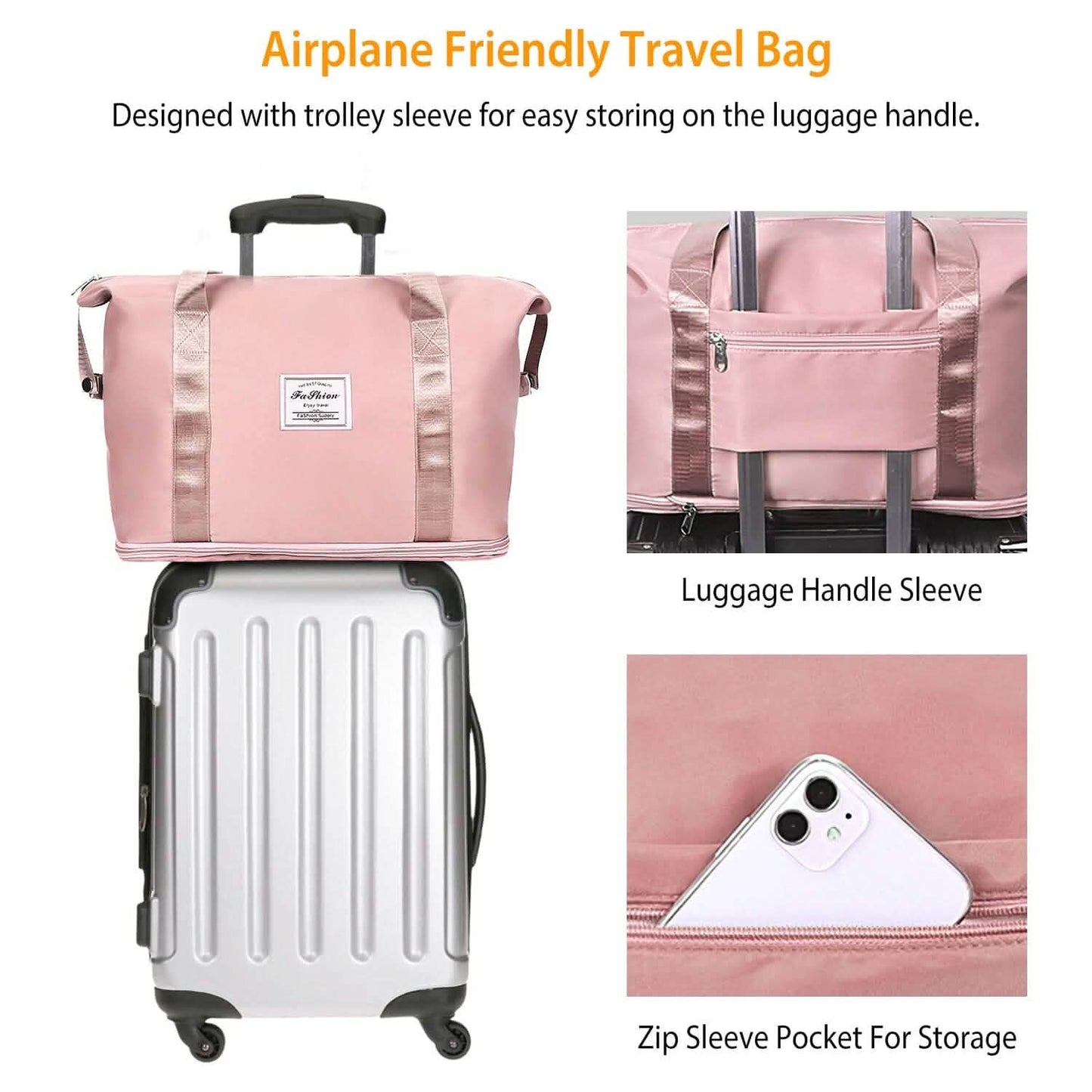 35L/9.2Gal Shoulder Travel Duffle Bag with Luggage Sleeve Handbags & Wallets - Tophatter Daily Deals