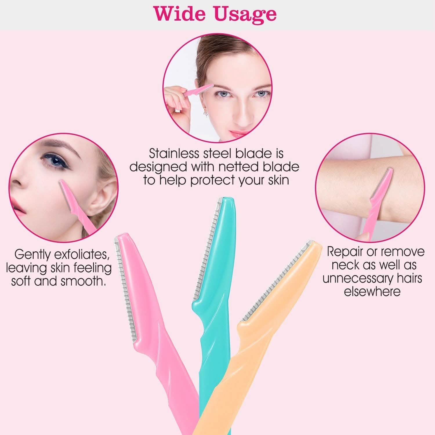36-Pieces: Women Eyebrow Razor Trimmer Beauty & Personal Care - Tophatter Daily Deals