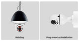 360° 1080P IP E27 Light Bulb Camera Wi-Fi IR Night Smart Home Wireless Security Home Security System - Tophatter Daily Deals