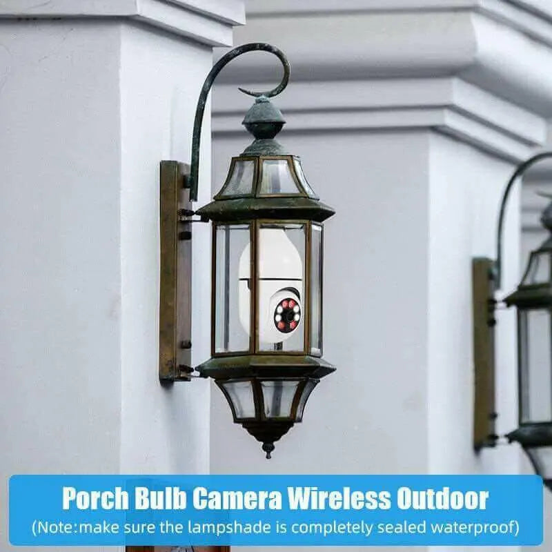 360° 1080P IP E27 Light Bulb Camera Wi-Fi IR Night Smart Home Wireless Security Home Security System - Tophatter Daily Deals