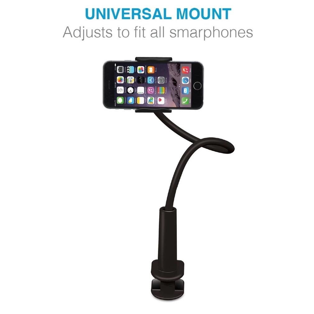 360 Adjustable Universal Gooseneck Smartphone Stand Phone Holder - Tophatter Daily Deals