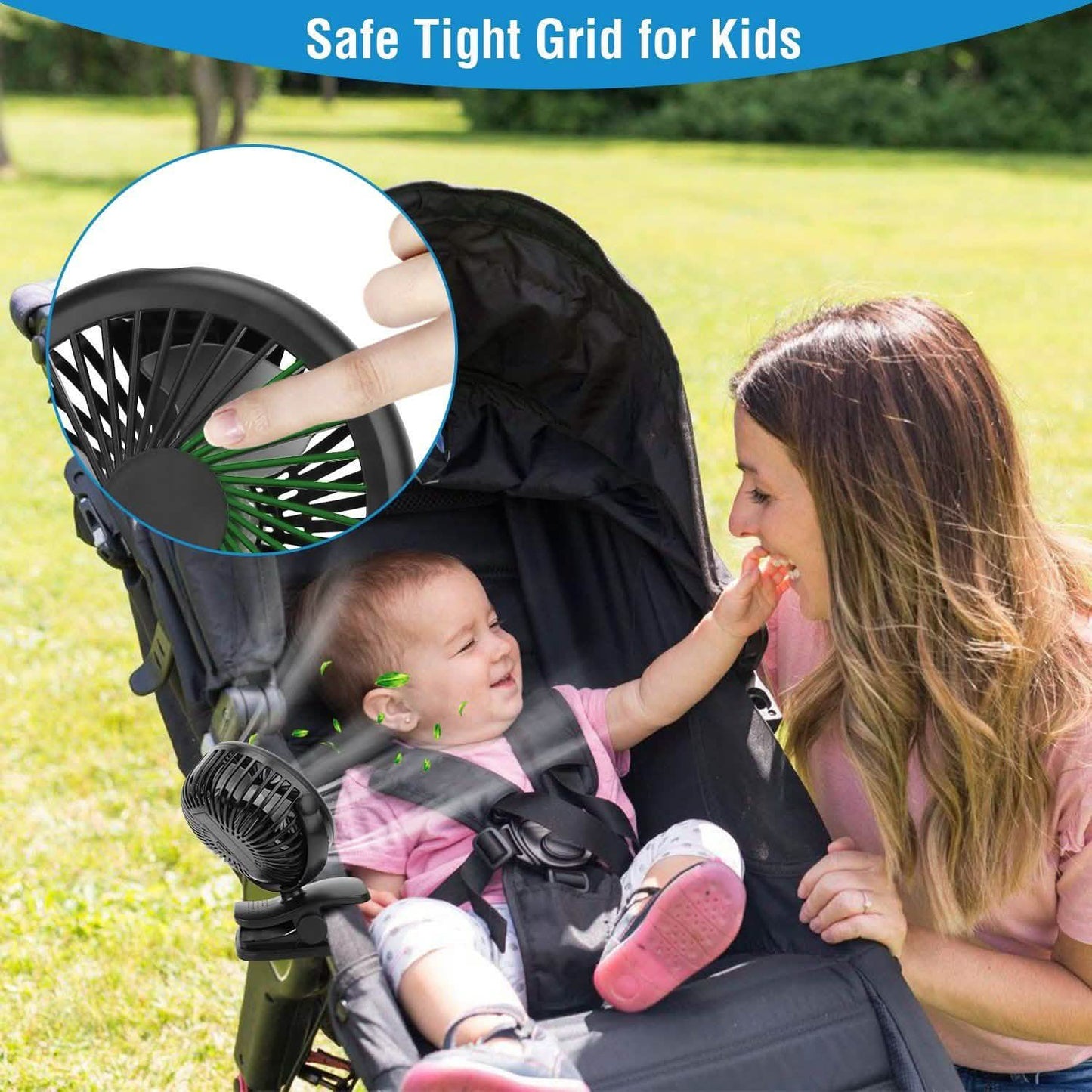 360 Degree Clip On Fan Quiet Rechargeable Household Appliances - Tophatter Daily Deals