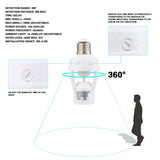 360 Degree Detection PIR Infrared Motion Sensor E27 LED Light Indoor Lighting - Tophatter Daily Deals