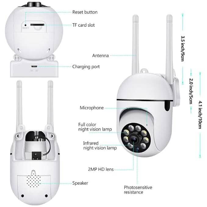 360 Full HD Wi-fi Wireless IP CCTV Security Camera Security Cameras - Tophatter Daily Deals