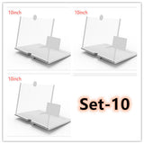 3D Screen Magnifier Signal Booster Mobile Screen Lightweight Foldable Magnifying Glass Set 10 0 - Tophatter Daily Deals