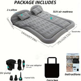 Inflatable Car Mattress with Air Pump Outdoor Recreation > Camping > Camp Furniture - Tophatter Daily Deals
