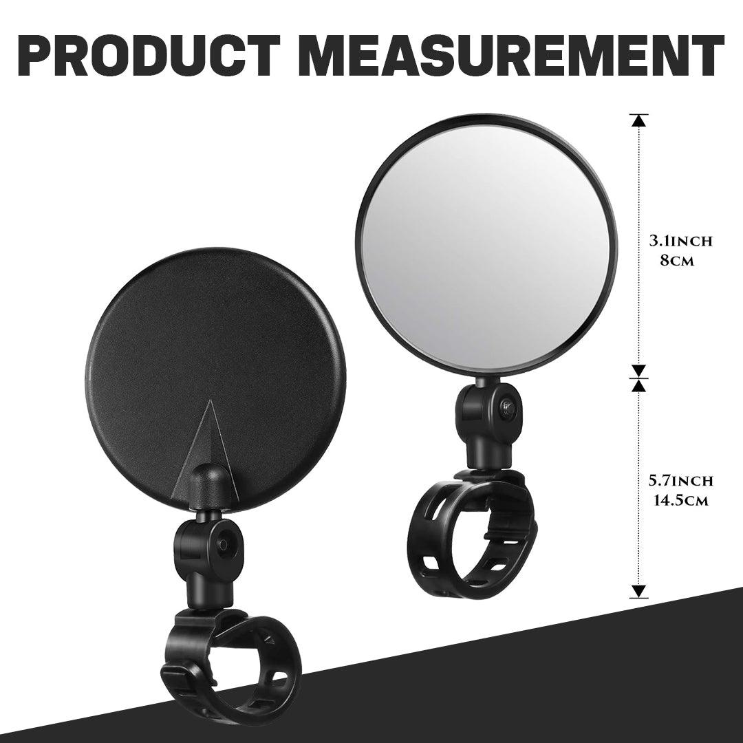 Handlebar Mirrors for Bicycles - 360° Flexible Safe Rearview Mirror For Cycling Bike Bicycle Handlebar Cycling - Tophatter Daily Deals