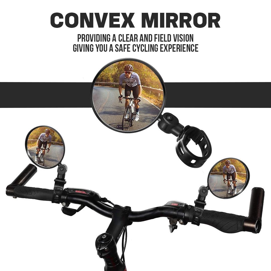 Handlebar Mirrors for Bicycles - 360° Flexible Safe Rearview Mirror For Cycling Bike Bicycle Handlebar Cycling - Tophatter Daily Deals