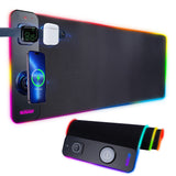 3-in-1 Magnetic Wireless Charger Mouse Pad Black 800x300x4mm Wireless Charger 0 - Tophatter Daily Deals