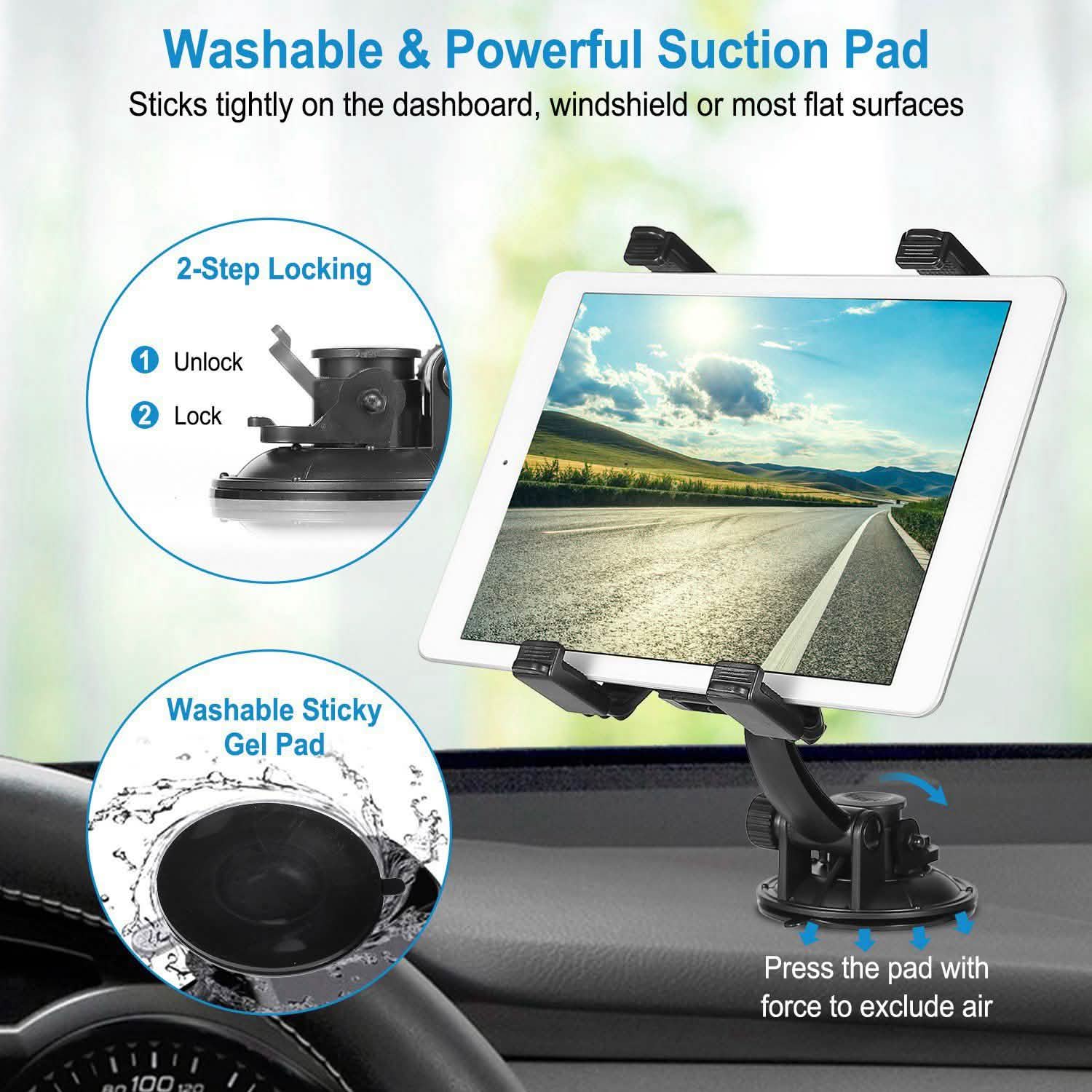 360° Car Windshield Tablet Mount Automotive - Tophatter Daily Deals