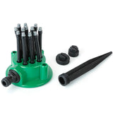 360° Flexible Lawn Sprinkler Automatic 12 Tubes Garden Water Irrigation Sprayers Garden & Patio - Tophatter Daily Deals