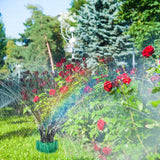 360° Flexible Lawn Sprinkler Automatic 12 Tubes Garden Water Irrigation Sprayers Garden & Patio - Tophatter Daily Deals