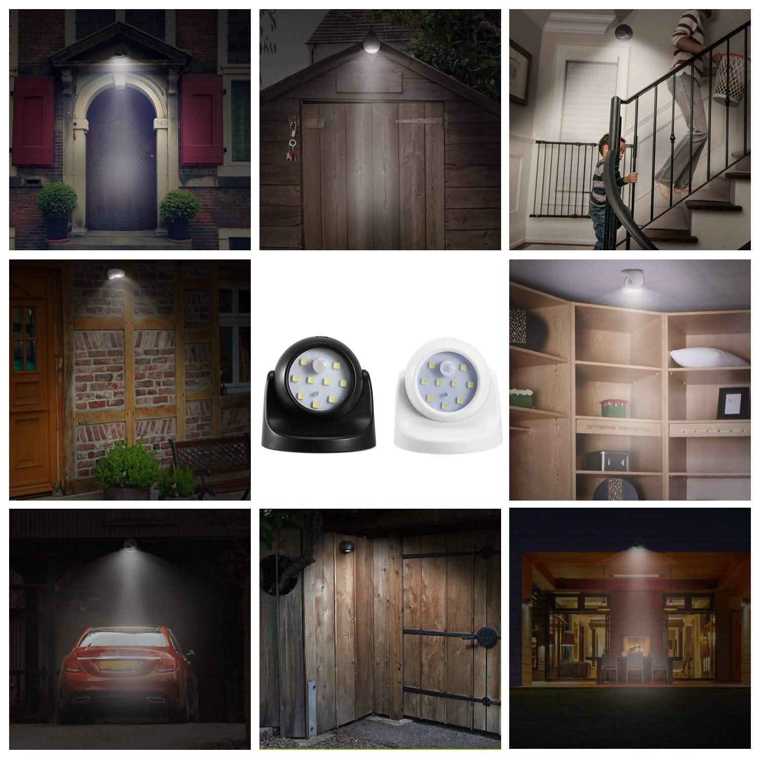 360¬∞ LED Light Sensor Cordless Night Lamps Outdoor Lighting - Tophatter Daily Deals