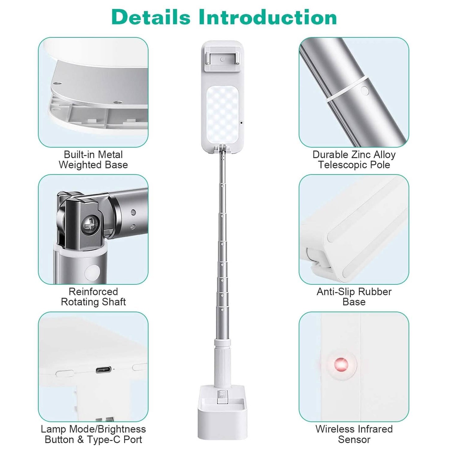 360° Rotatable Extendable Selfie Stand Phone Holder Mobile Accessories - Tophatter Daily Deals
