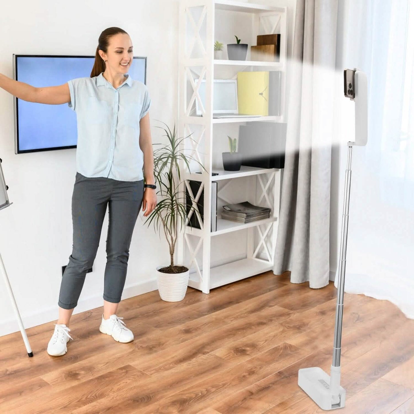 360° Rotatable Extendable Selfie Stand Phone Holder Mobile Accessories - Tophatter Daily Deals