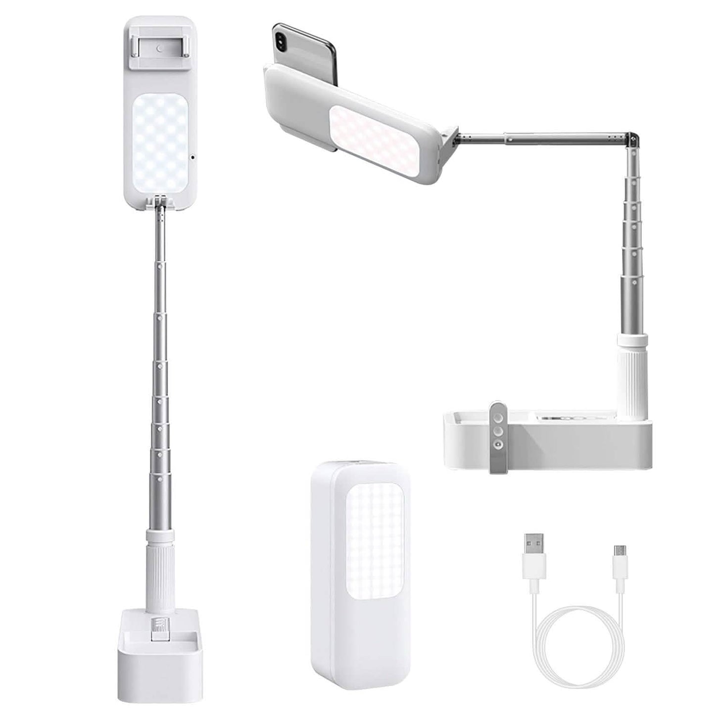 360° Rotatable Extendable Selfie Stand Phone Holder Mobile Accessories - Tophatter Daily Deals