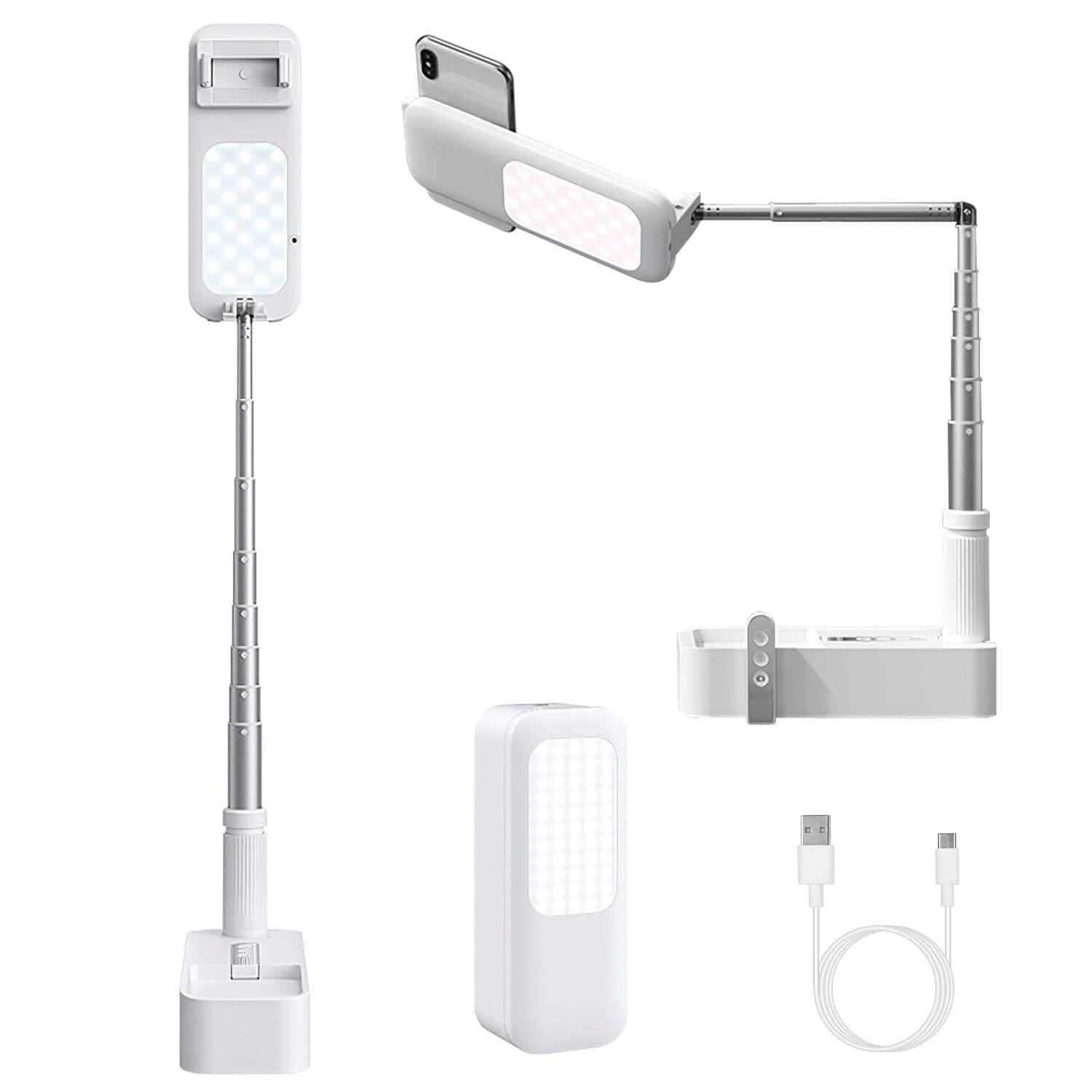 360° Rotatable Extendable Selfie Stand Phone Holder Mobile Accessories - Tophatter Daily Deals