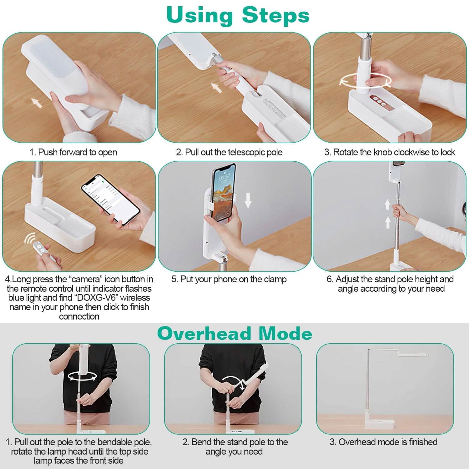 360° Rotatable Extendable Selfie Stand Phone Holder Mobile Accessories - Tophatter Daily Deals