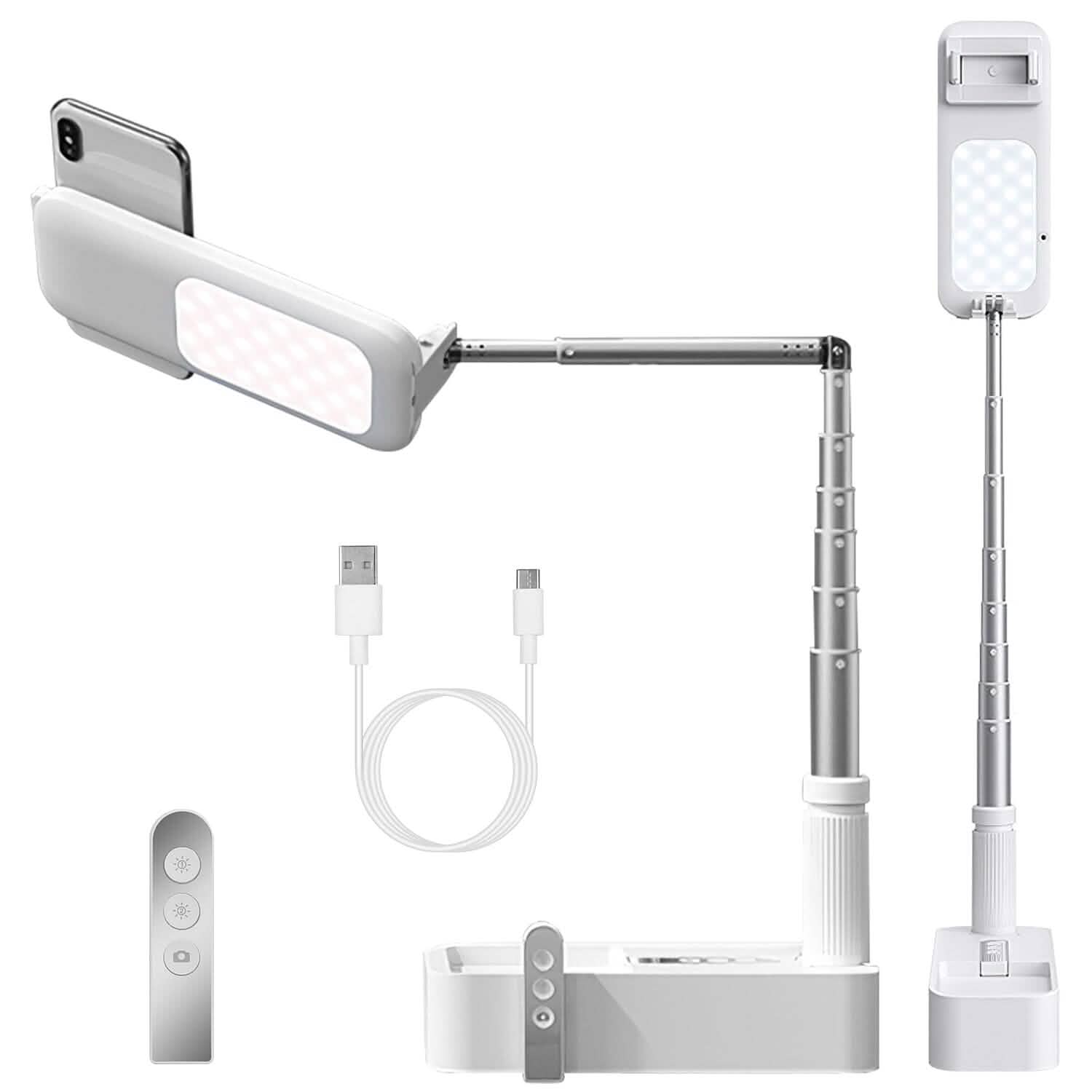 360° Rotatable Extendable Selfie Stand Phone Holder Mobile Accessories - Tophatter Daily Deals