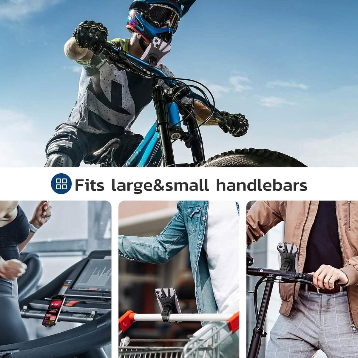 360° Rotatable Waterproof Bike Phone Mount Phone Mounts & Holders - Tophatter Daily Deals
