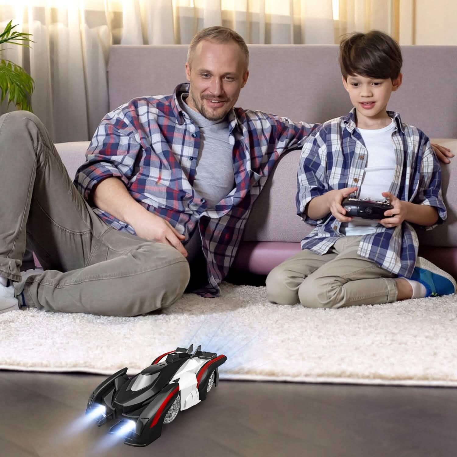 360¬∞ Rotating Electric Wall Climbing Remote Control Dual Mode Car Toys & Games - Tophatter Daily Deals