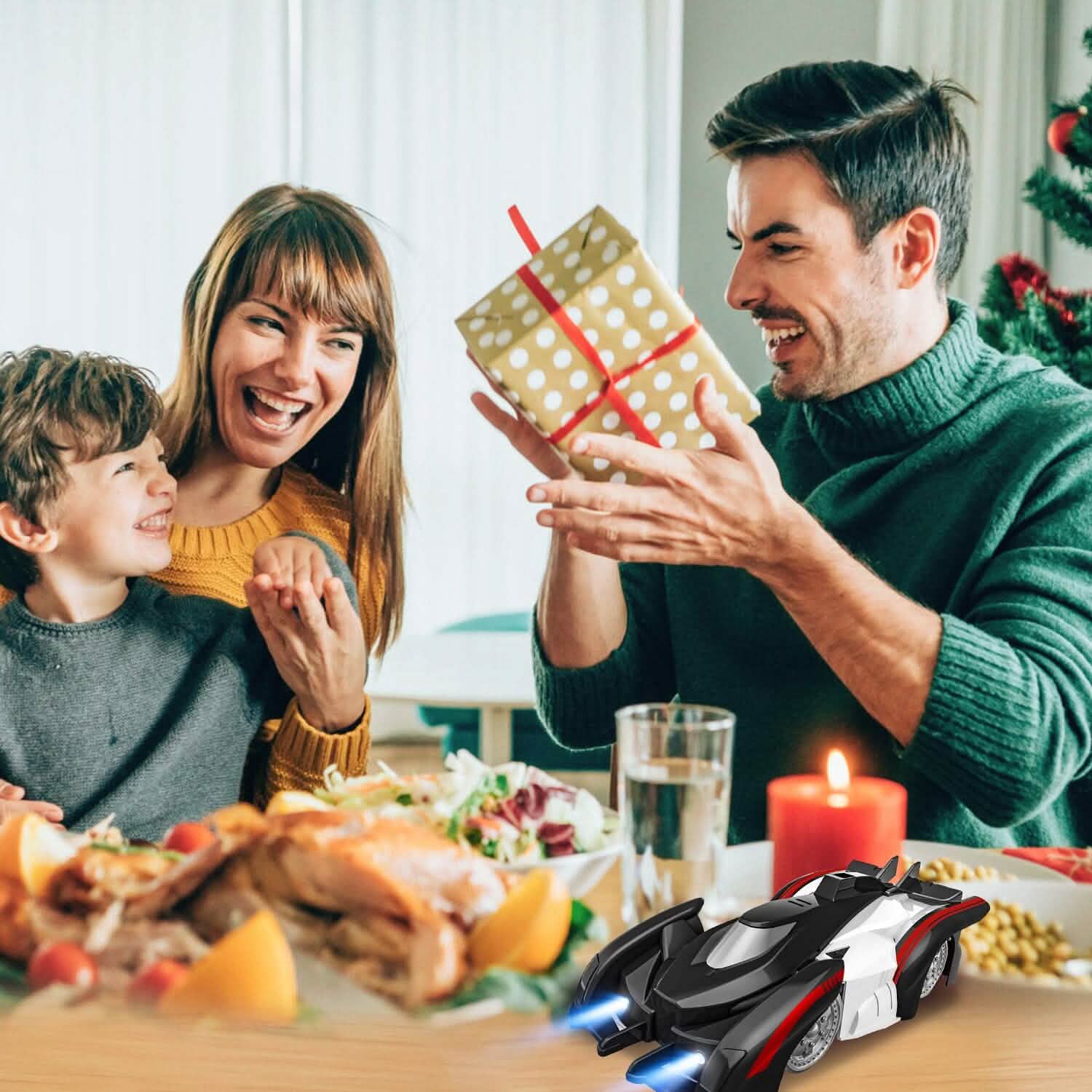 360¬∞ Rotating Electric Wall Climbing Remote Control Dual Mode Car Toys & Games - Tophatter Daily Deals