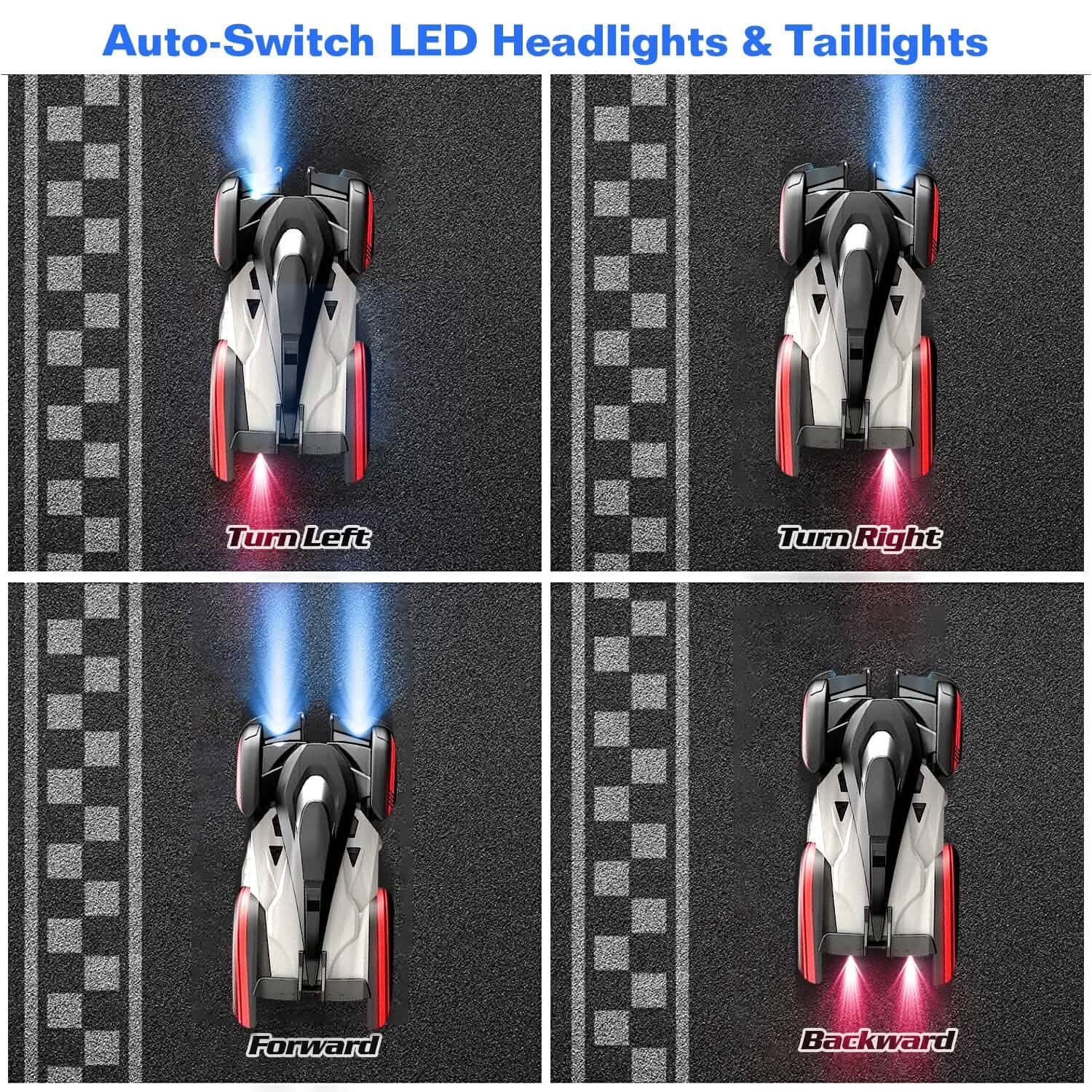 360¬∞ Rotating Electric Wall Climbing Remote Control Dual Mode Car Toys & Games - Tophatter Daily Deals