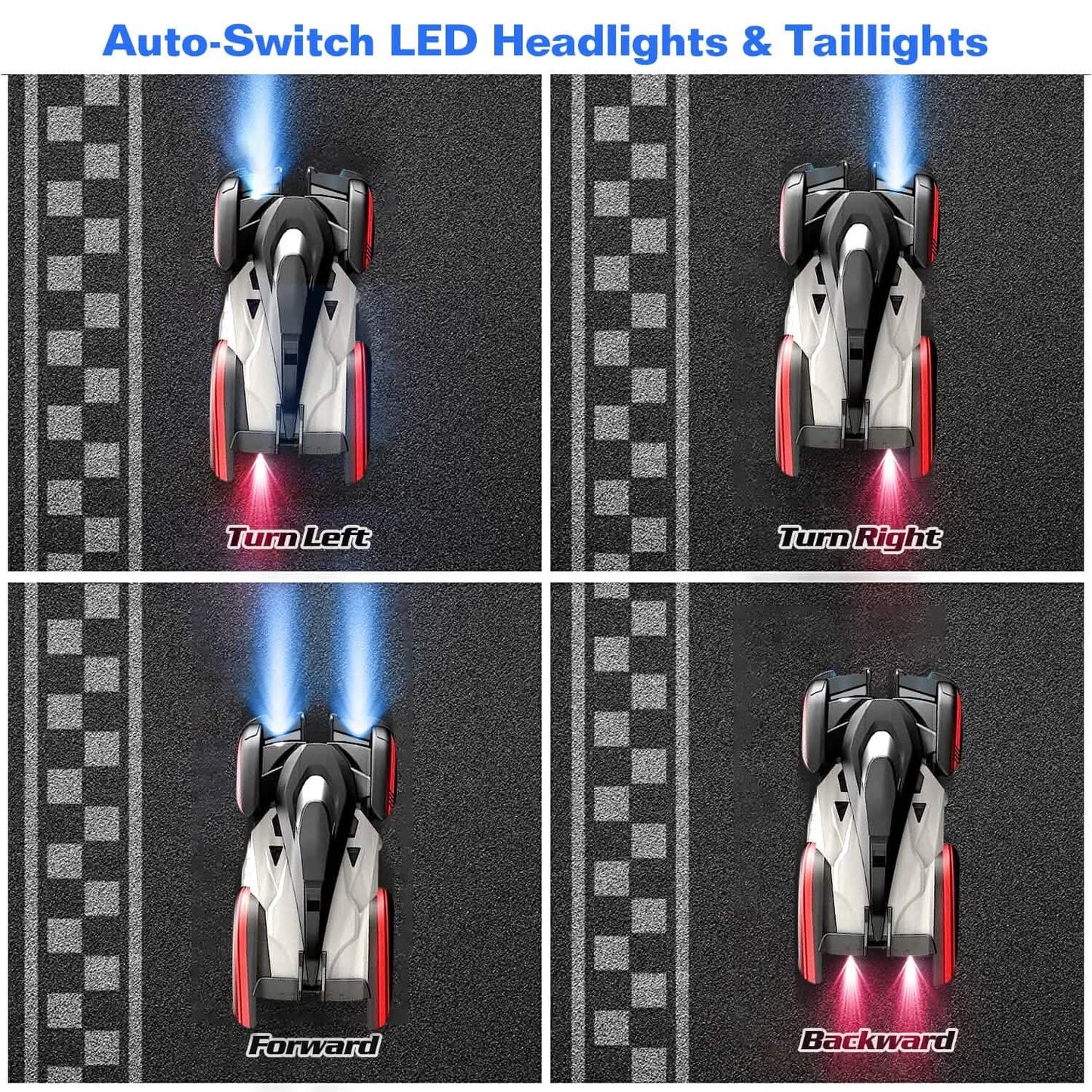 360¬∞ Rotating Electric Wall Climbing Remote Control Dual Mode Car Toys & Games - Tophatter Daily Deals