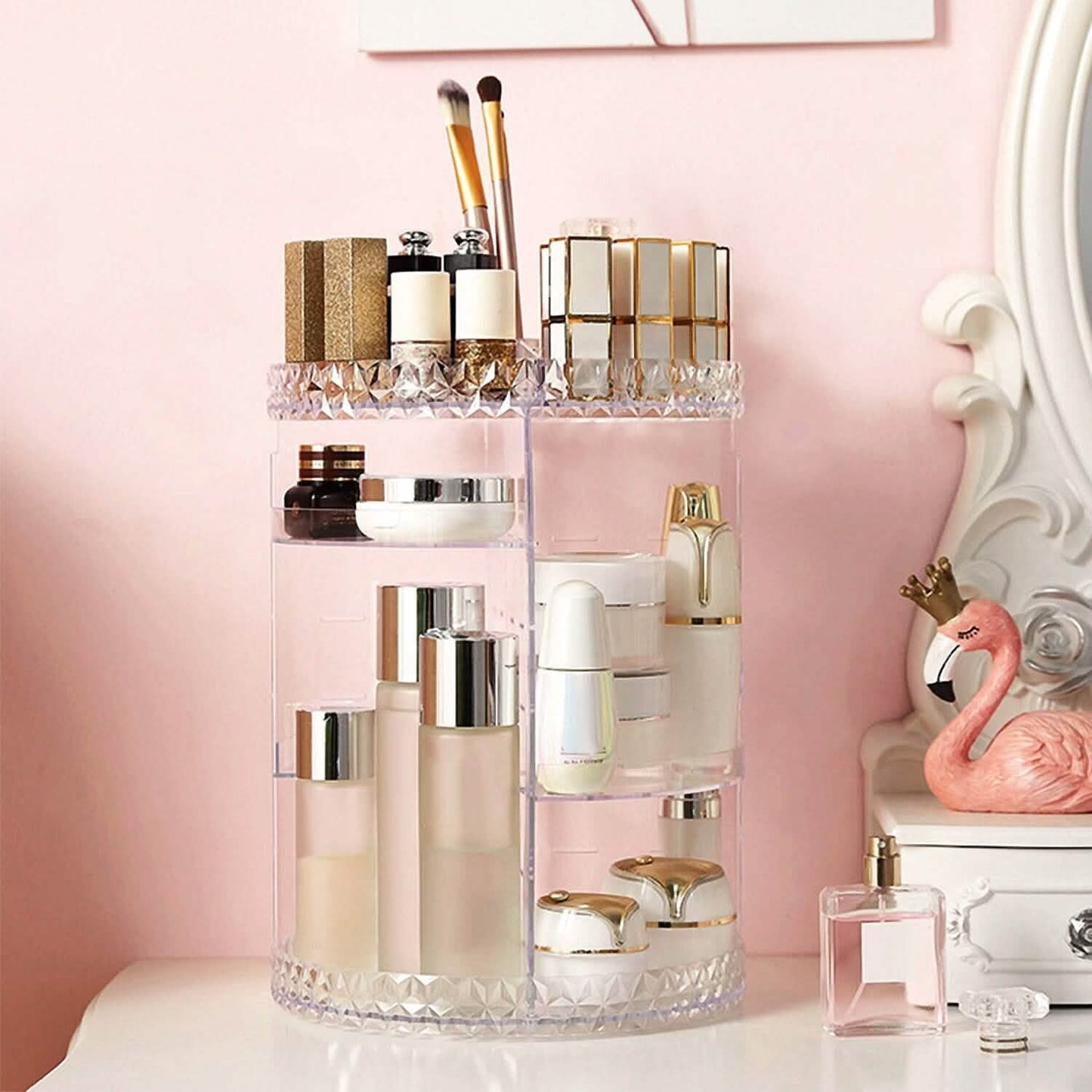 360° Rotating Make Up Organizer Beauty & Personal Care - Tophatter Daily Deals