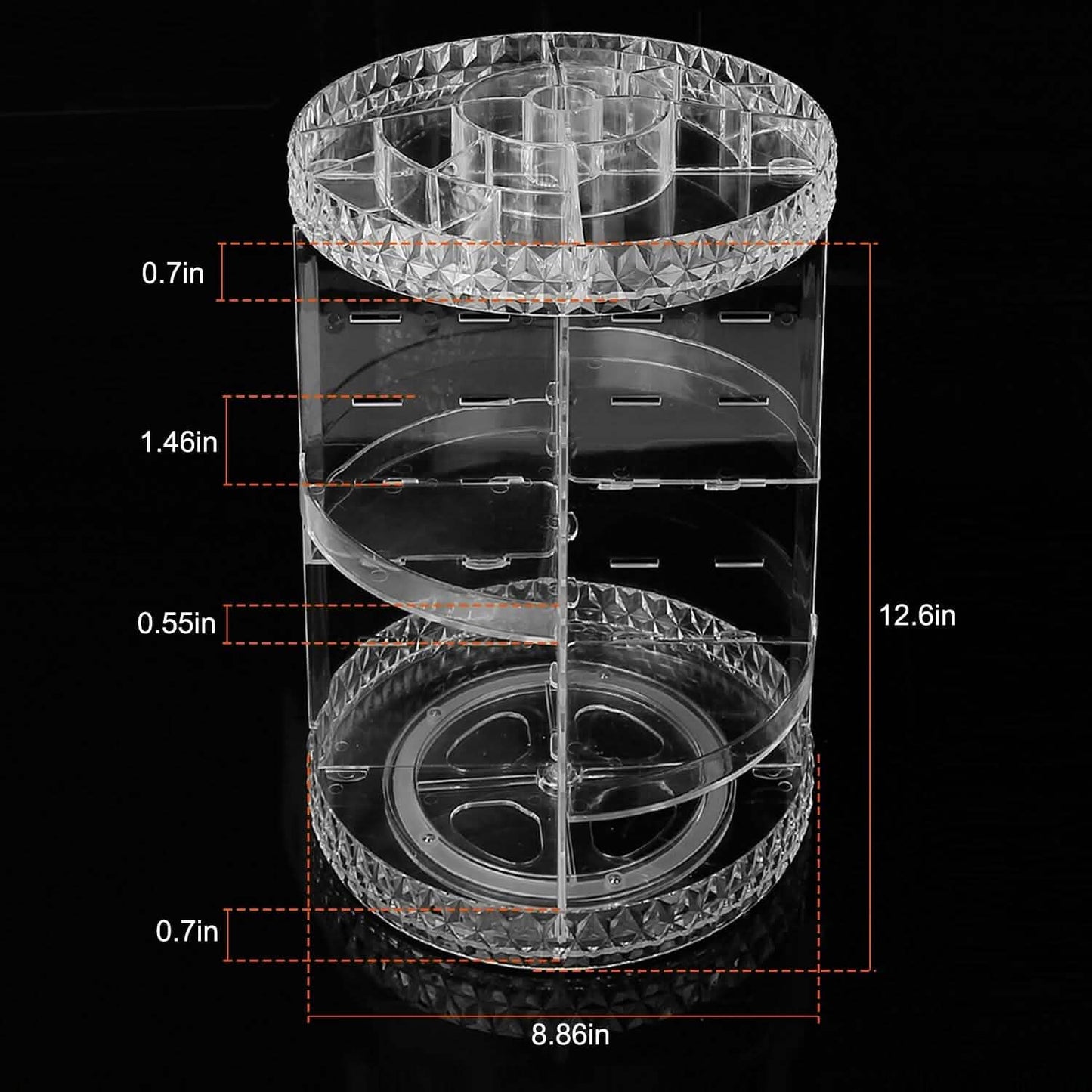360° Rotating Make Up Organizer Beauty & Personal Care - Tophatter Daily Deals