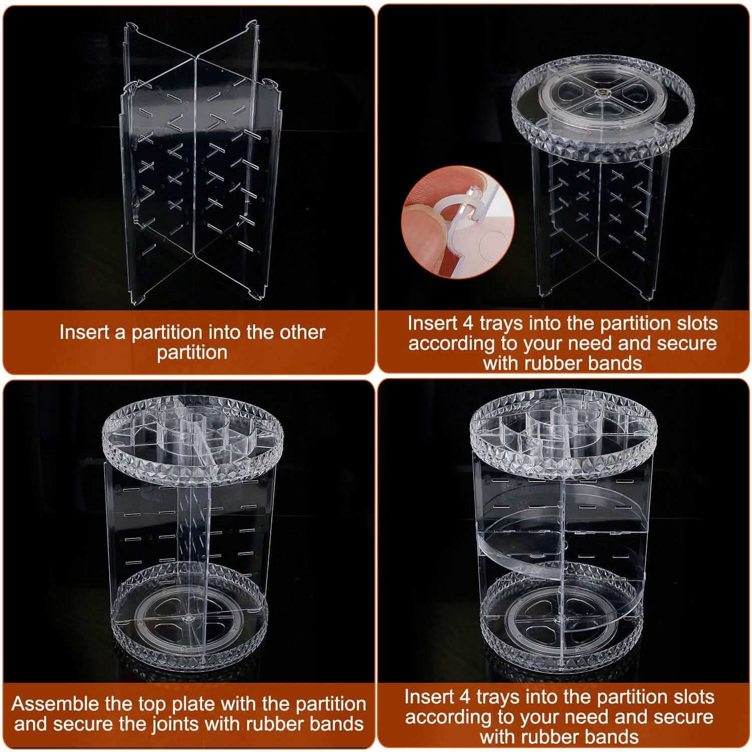 360° Rotating Make Up Organizer Beauty & Personal Care - Tophatter Daily Deals