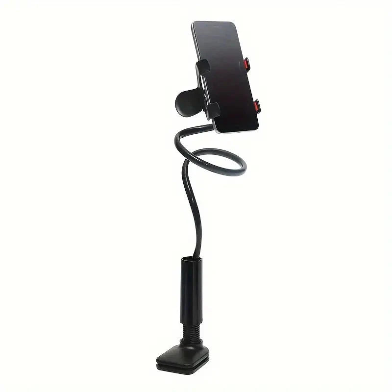 360° Rotating Universal Phone Stand with Flexible Spiral Base for Lazy Browsing Black Phone Holder - Tophatter Daily Deals
