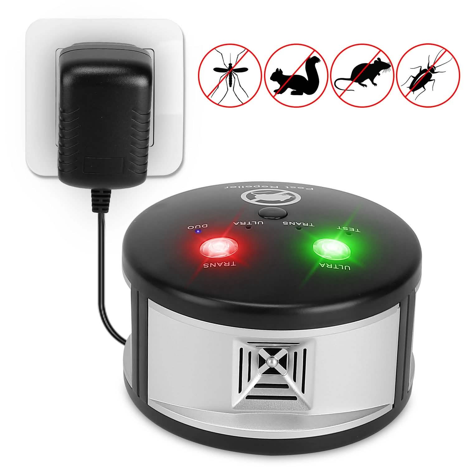 360° Ultrasonic Pest Repeller Electronic Plug-in Pest Control Pest Control - Tophatter Daily Deals