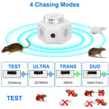 360° Ultrasonic Rodent Chaser Electronic Plug-in Mouse Control Pest Control - Tophatter Daily Deals