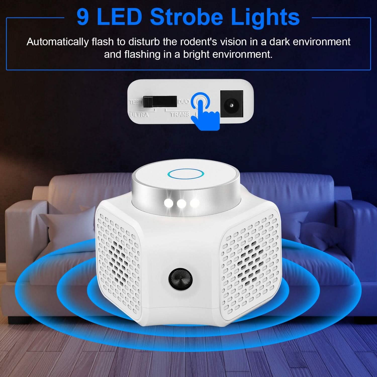 360° Ultrasonic Rodent Chaser Electronic Plug-in Mouse Control Pest Control - Tophatter Daily Deals