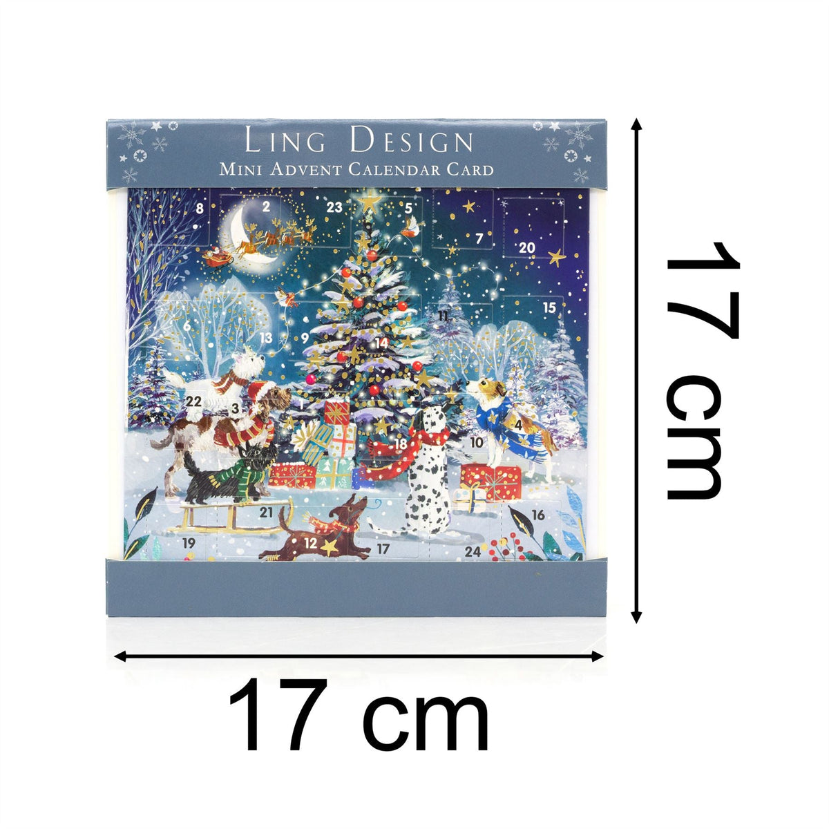 Around the Tree Christmas Advent Calendar Greetings Card | Door Advent Calendar Advent Calendar - Tophatter Daily Deals